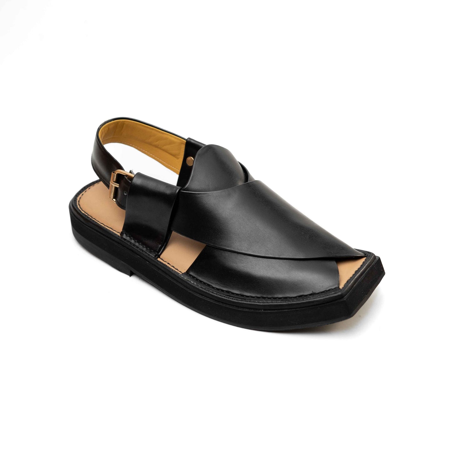 Black Kaptan Chappal