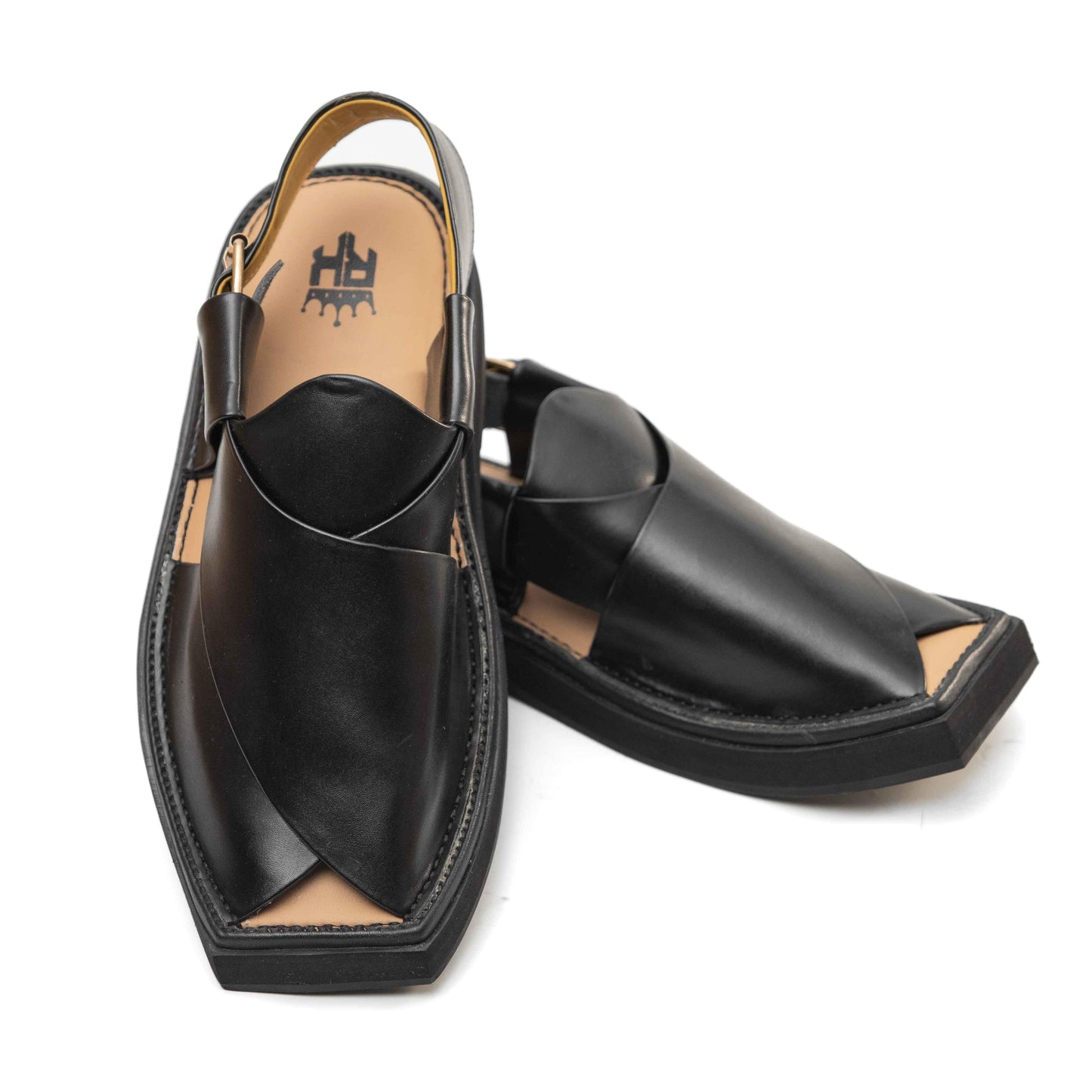 Black Kaptan Chappal