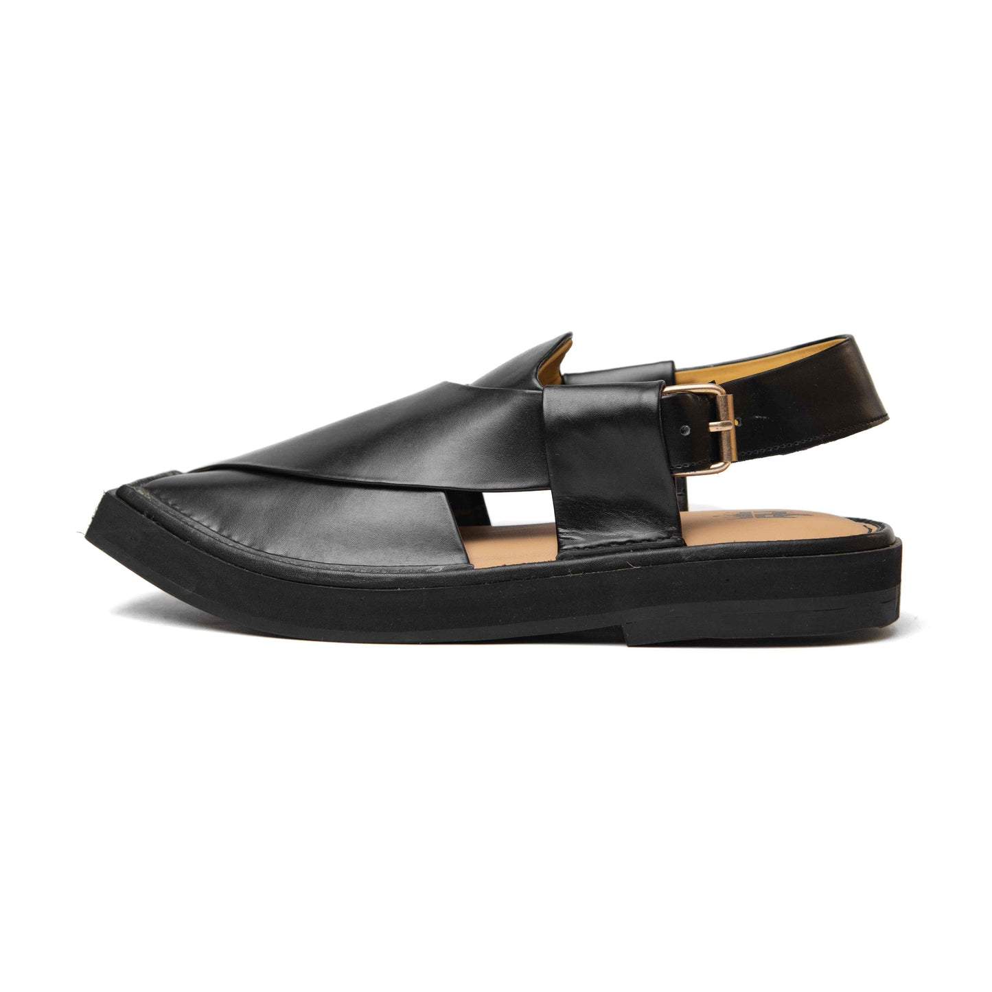 Black Kaptan Chappal